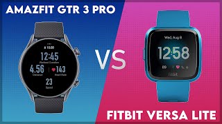 Amazfit GTR 3 Pro vs Fitbit Versa Lite Comparison [upl. by Vachil]