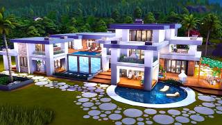 Tour Modern Villa Mansion II The Sims 4 II No CC II Сучасна вілламаєток [upl. by Dranek100]