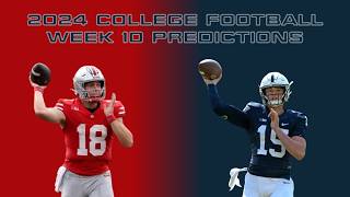 2024 College Football Week 10 Predictions [upl. by Attenoj108]