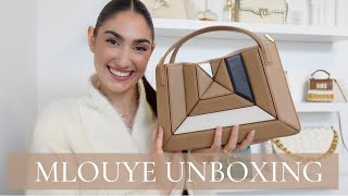 MLOUYE UNBOXING amp FIRST IMPRESSIONS  Contemporary Handbag  Erin Cara [upl. by Sirromad530]