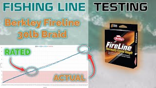 Fishing Line Testing  Berkley Fireline 30lb Braid [upl. by Enirolf]