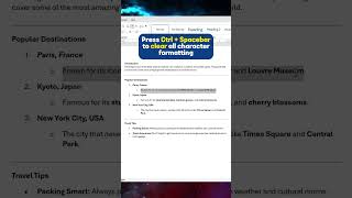 How to Quickly Remove Formatting in MS Word msword wordformatting wordhacks wordtutorial word [upl. by Dalila894]