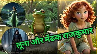 लूना और मेंढक राजकुमारkidsstorycartoonmoralstoriesstorytellinghindistoriesstorybookfrogprince [upl. by Ettevy99]