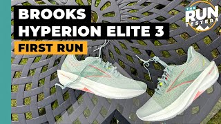 Brooks Hyperion Elite 3 First Run Review What’s new vs the Hyperion Elite 2 [upl. by Elyrrad]