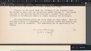 Turbulence Modelling 20  Surface Roughness in log law of the wall part iii nikuradse paper [upl. by Terrene]