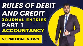 Journal Entries  Accounting  Rules of Debit and Credit [upl. by Yliak879]