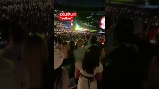 Coldplay performing “Yellow” Live at MetLife stadium 6422 [upl. by Eerahs]