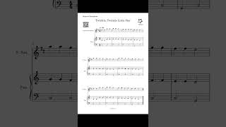 EASY Twinkle Twinkle Little Star Sheet Music for Soprano Sax and Piano slow [upl. by Almeria]