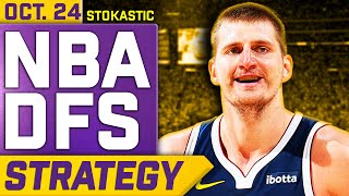 NBA DFS Strategy Thursday 102424  DraftKings amp FanDuel NBA Lineup Picks [upl. by Publus]