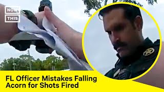 FL Police Officer Mistakes Acorn for Gunshots Fires Into Patrol Car [upl. by Selegna632]