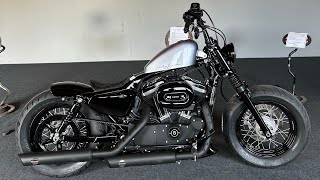 Harley Davidson Sportster 48 Bobber Penzl Klappenauspuff  Verkaufsvideo [upl. by Sukhum]