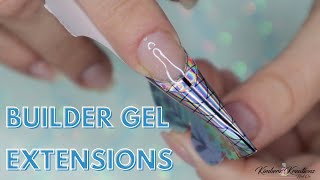 Builder Gel Extension with Forms  Bottle Builder Gel by Kimberz Kreations [upl. by Selene]