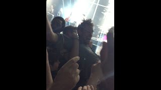 Peter Crouch crowd surfing at Kasabian gig  ORIGINAL VIDEO [upl. by Boehike443]