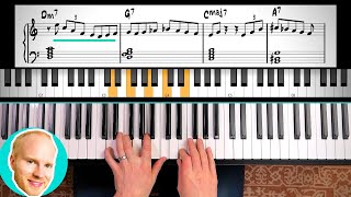 The 251 Explained for Jazz Piano [upl. by Ylrehc325]