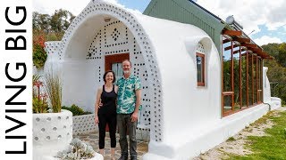 Incredible Small OffGrid Earthship Home [upl. by Arodaeht982]