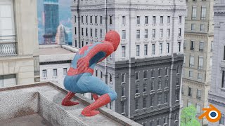 SpiderMan Swing  Blender Animation [upl. by Greenland]