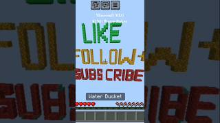 Minecraft MLG KING Water Baket minecraft popular ytshorts viral shorts [upl. by Fiden]