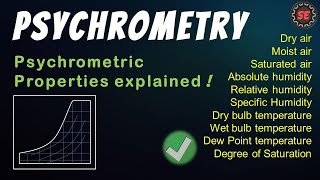 Psychrometry  Psychrometric Properties [upl. by Hurless]