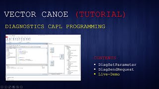 UDS Diagnostics  CAPL Programming DiagSetParameters [upl. by Htiekel882]