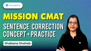 CMATTISSNET 2023  Sentence Correction  Ep6  VARC  Shabana Shahab [upl. by Lyell]