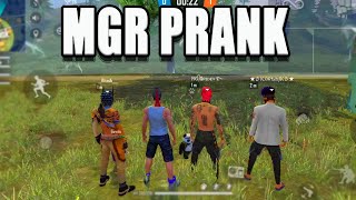 MGR PRANK  FULL OF 999 FUNNY  FREE FIRE TRICKS AND TIPS RUN GAMING [upl. by Repmek]