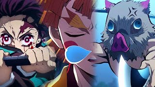 THIS IS 4K ANIME 「 Tanjiro Zenitsu Inosuke」 [upl. by Neeluqcaj468]