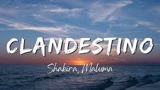 Shakira Maluma  Clandestino LyricsLetra [upl. by Uela]