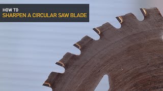 How to sharpen a circular saw blade [upl. by Nalda]