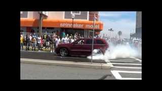 Jeep Grand Cherokee SRT8 Burnouts cruisin ocean city 2012 [upl. by Esteban]