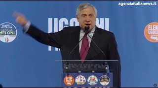 TAJANI quotDELINQUENTI E VIGLIACCHI HANNO ATTACCATO POLIZIOTTI A BOLOGNA SINISTRA PRENDA LE DISTANZEquot [upl. by Iz]