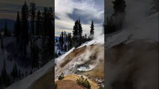 Lassen Volcanic National Park • Sound of boiling hot spring  naturesounds nationalpark binaural [upl. by Monahan]