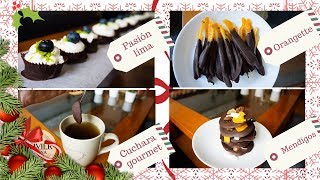 🤶 4 dulces con chocolate para navidad 🍫 recetas francesas 🇫🇷 IRRESISTIBLES [upl. by Sawyer]