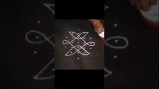 Small kolam with 5 dots uniquerangoli chinnamuggulu Tippudumuggu indianart kolam [upl. by Swayne938]