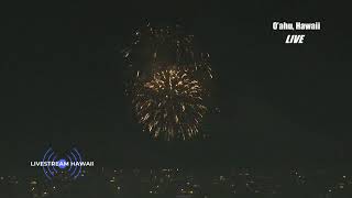 Waipahu Hawaii Fireworks Coverage  LIVE [upl. by Hanoy130]