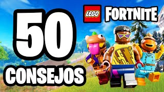 50 CONSEJOS PARA EMPEZAR EN LEGO FORTNITE [upl. by Dillon]