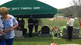 Denver Lee Wyants graveside funeral service [upl. by Anirtik]