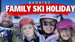 Family Skiing holiday in Avoriaz  4k  Advice amp Tips when taking young children 6amp8 [upl. by Pippy334]