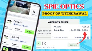 SPIE OPTICS  PROOF OF WITHDRAWAL [upl. by Aed25]