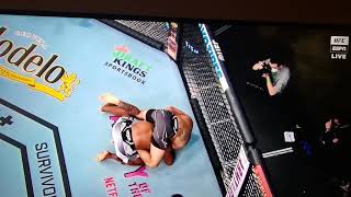 Andre Muniz vs Jacare Souza breaks arm clean Loud snap [upl. by Ynnaj]