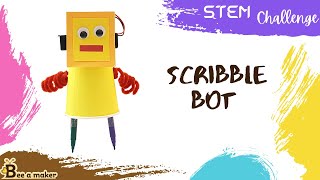 Scribbling robot  drawbot  DIY  School project  science project  STEM activity [upl. by Guthrie556]