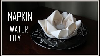 Napkin Folding Wter Lily [upl. by Sices678]