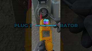 Easy generator hook up for square D panel ⚡️ generator homegenerator [upl. by Ardekahs]