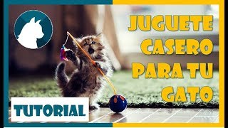 🐈 Juguete para gatos casero🐾  juguete con plumas🍂🍃 [upl. by Sharleen]