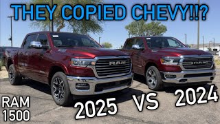 2024 Laramie VS 2025 Laramie  MORE TRUCK For LESS MONEY Everything NEWDifferent on the Ram 1500 [upl. by Enortna]