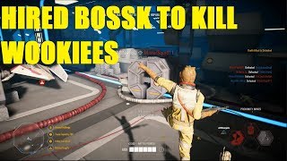 Star Wars Battlefront 2  Bossk takes Kashyyyk and kills ALL the wookiees Bossk Killstreak [upl. by Irret]