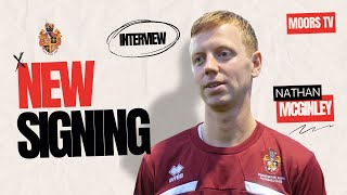 Interview  Nathan McGinley Signs For Spennymoor Town [upl. by Elbart]