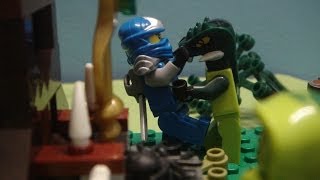 Lego Ninjago Stop Motion Fight Jay Vs The Venomari Battle at the Toxic Bogs [upl. by Alleiram]