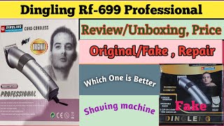 Dingling Rf699 professional Hair Trimmer UnboxingReviewOriginal vs Fake [upl. by Carn]