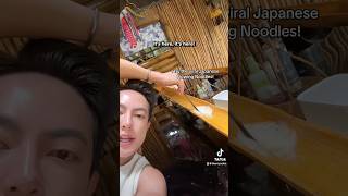 I try the viral Japanese Flowing Noodles 🎋🍜 [upl. by Jeannie]