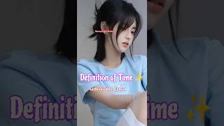 Definition of Time ⏰check description shorts time aesthetic [upl. by Eerpud728]